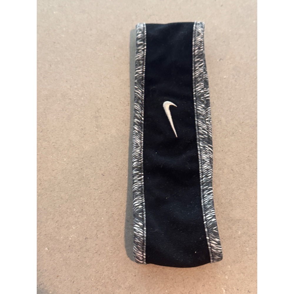 Nike Women's Headband Black Gray Athletic Sport Workout‎ Hair Accessory